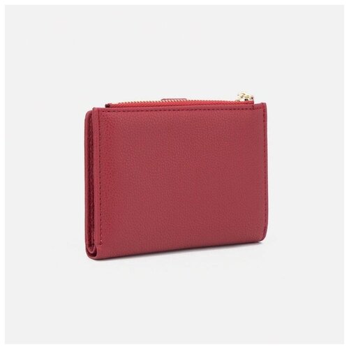 фото Кошелёк, отдел на кнопке, цвет бордовый нет бренда