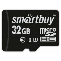 Micro SDHC карта памяти Smartbuy 32GB Class 10 (с адаптером SD)LE