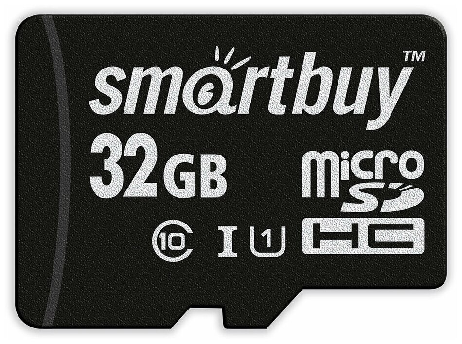 Micro SDHC карта памяти Smartbuy 32GB Class 10 (с адаптером SD)LE