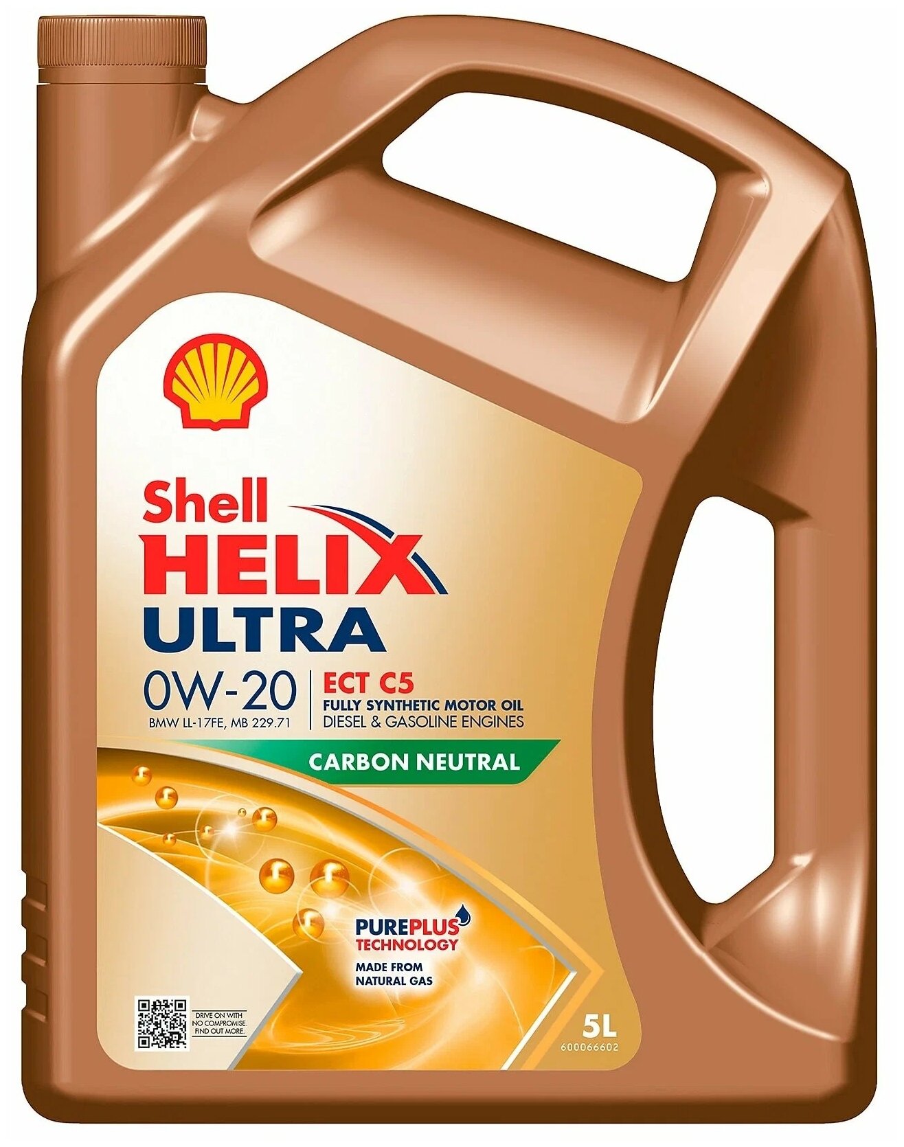 Масло Моторное Helix Ultra Ect 0W20 C5/Sn Синт.5л Shell Shell арт. 550056348