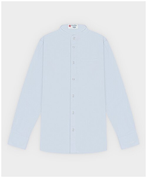 Школьная рубашка Button Blue, размер 128, голубой