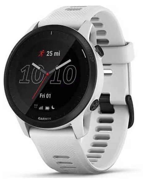 Garmin Forerunner 945 LTE, белый ремешок, черный безель