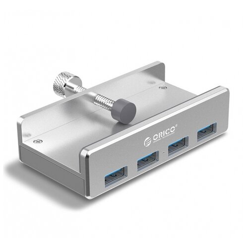 USB-концентратор ORICO MH4PU-SV, разъемов: 4, серебристый usb концентратор orico m3u7 g2 разъемов 7 серебристый