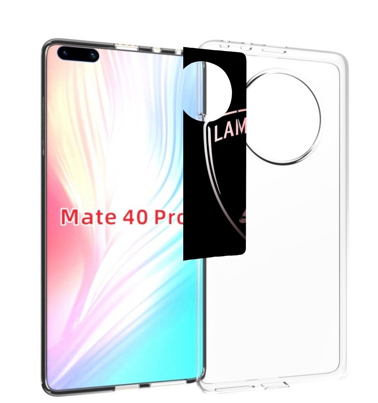 Чехол MyPads Ламборгини-black мужской для Huawei Mate 40 Pro (NOH-NX9) задняя-панель-накладка-бампер