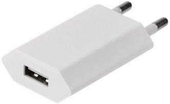 Зарядное устройство сетевое универсальное зарядка REXANT для гаджетов смартфонов Apple Android iPhone USB, 5V, 1 A, белое