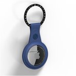 Чехол брелок для Apple AirTag Amazingthing Blue, бирки для ключей, чехол для метки с карабином и кольцом, умный брелок для ключей, аиртаг, трекер метка - изображение