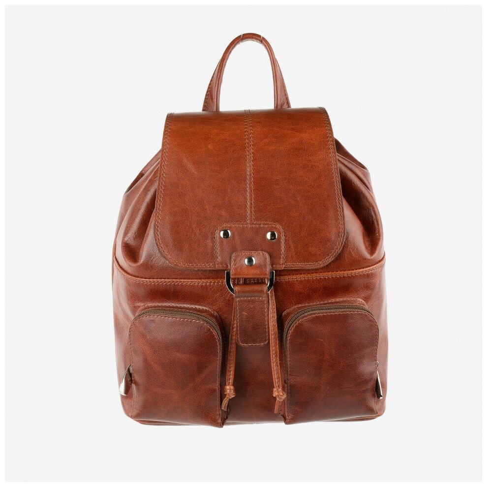 Кожаный рюкзак RHino 16-04 коричневый винтаж 
