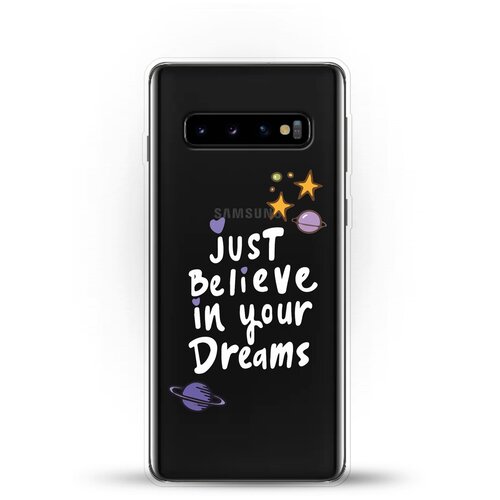 фото Силиконовый чехол just believe на samsung galaxy s10 andy & paul
