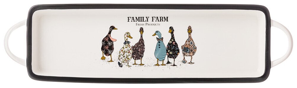 Блюдо с ручками family farm прямоуг. 42х12 см Lefard (263-1259)