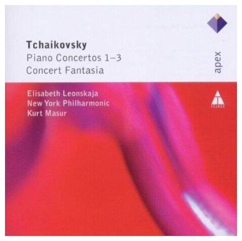 Компакт-диски, Warner Classics, LEONSKAJA, ELISABETH - Tchaikovsky: Piano Concertos Nos 1 - 3 & Concert Fantasia (2CD)