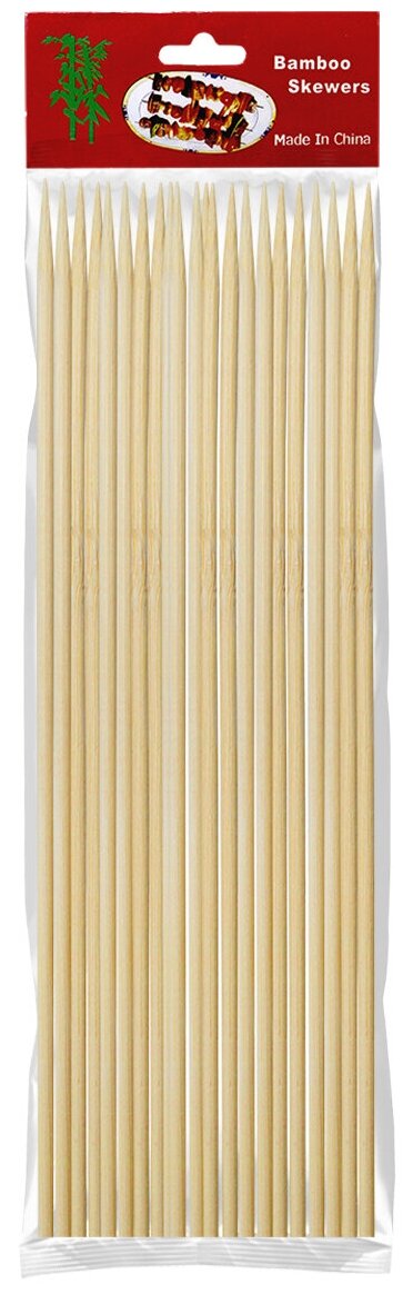 Шампур шпажки деревянные (бамбуковые) для шашлыка 30 см 45 шт