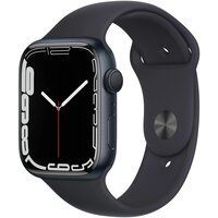 Умные часы Apple Watch Series 7 45 мм Aluminium Case GPS, темная ночь
