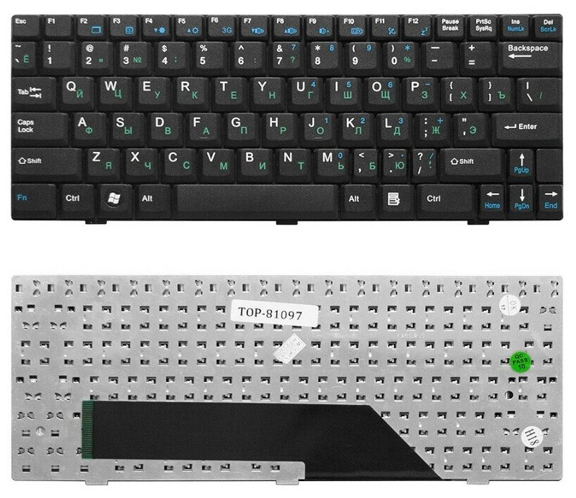 Клавиатура для ноутбука MSI V022340AS1 черная 610₽