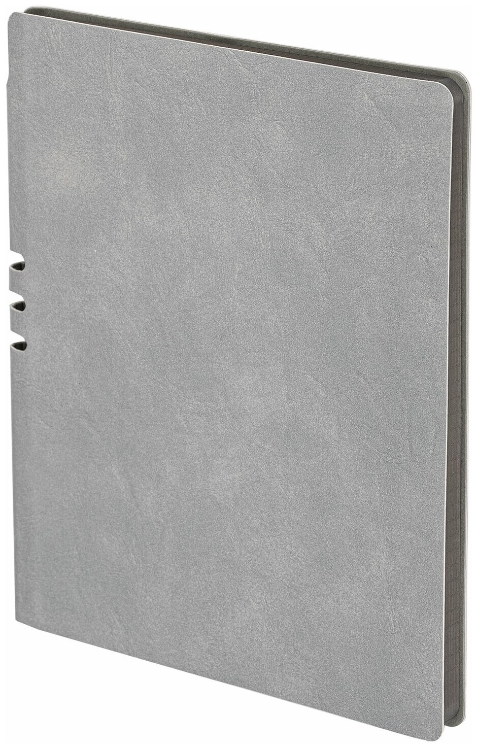 Тетрадь Brauberg А5 175х215 мм "Nebraska" 96 листов, под кожу, клетка, серый (113415)