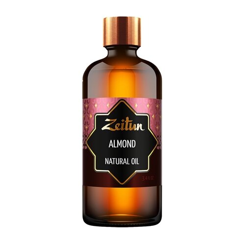 ZEITUN Миндальное масло для лица, для волос и тела, для кончиков волос, питательное, от растяжек, натуральное, холодный отжим, 100 мл