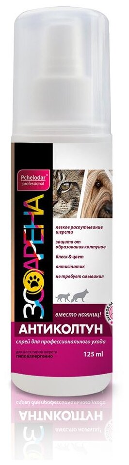 Спрей Пчелодар для распутывания шерсти Антиколтун для собак и кошек — купить в интернет-магазине по низкой цене на Яндекс Маркете