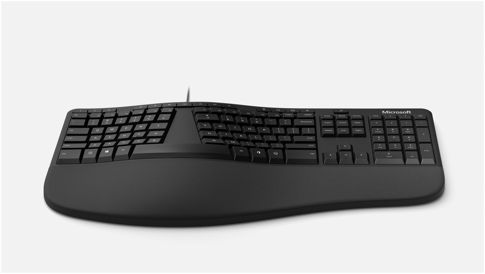 Комплект (клавиатура+мышь) Microsoft Ergonomic Keyboard  & Mouse, USB, проводной, черный [rju-00011]