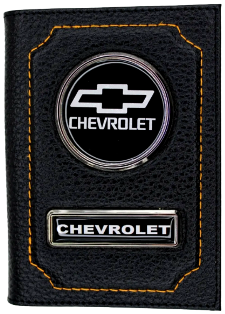 Набор автомобилиста Подарочный набор автомобилисту "Chevrolet" Шевроле обложка для автодокументов + заглушки