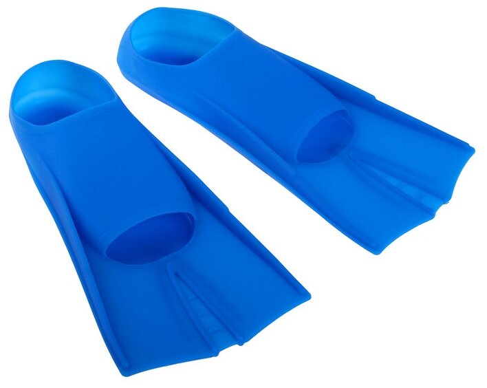 Ласты для плавания, длина стопы 20 см, размер 30-32, цвет синий