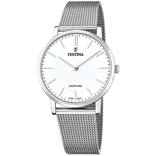 Наручные часы FESTINA Swiss Made Наручные часы Festina F20014/1, белый, серебряный