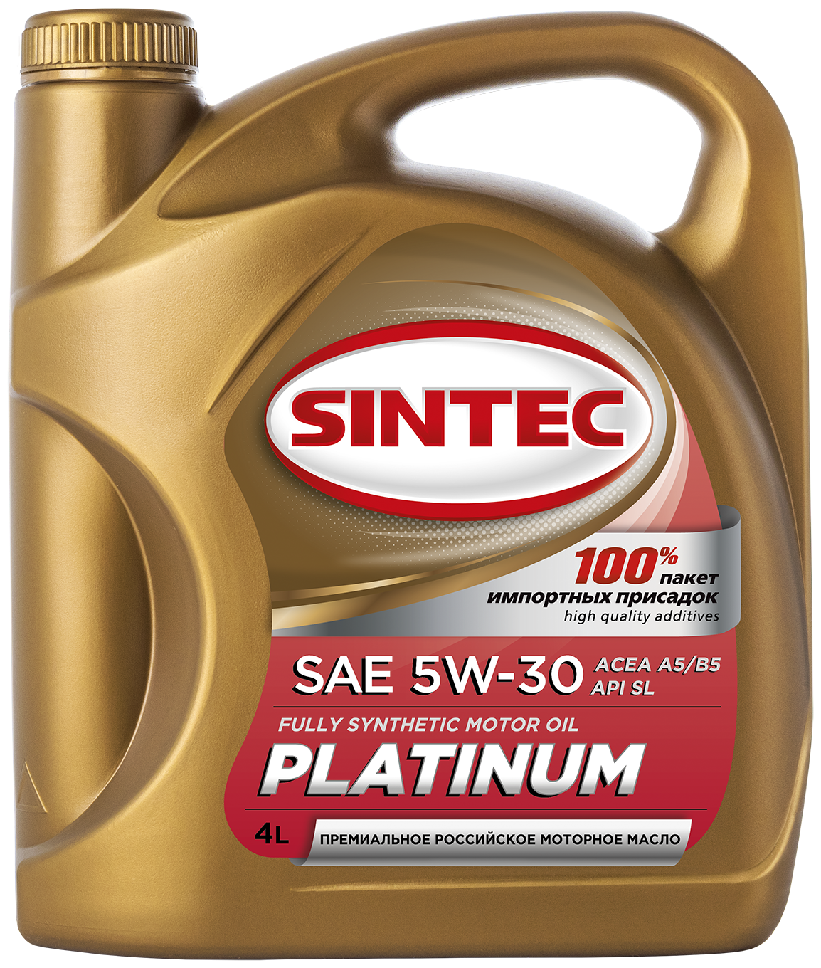 Моторное масло SINTEC Platinum 5W-30 Синтетическое 4 л 801989