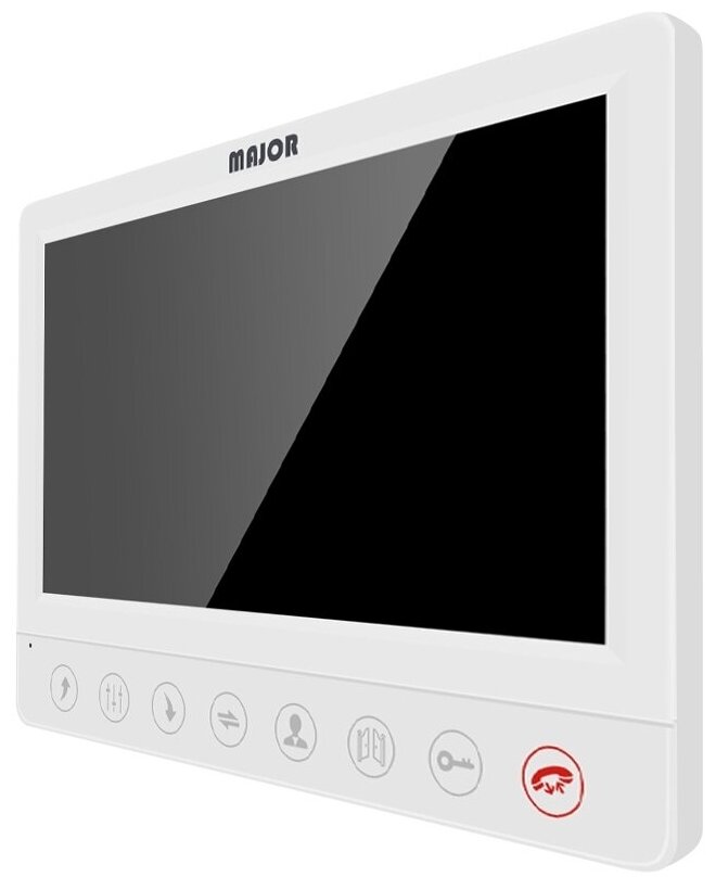 Комплект видеодомофона для дома, дачи ALFA SD 7" с вызывной панелью, белый, сенсорное управление, запись на SD-карту, кнопка открытия ворот - фотография № 2