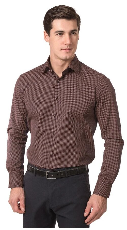 Рубашка GroStyle, размер 40/182, коричневый