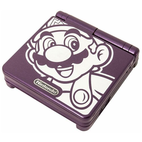 Игровая приставка Nintendo Game Boy Advance SP, без игр, Mario Edition фиолетовый