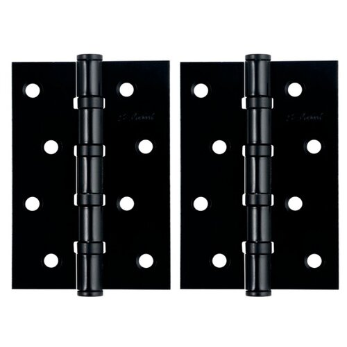 Петли дверные Универсальные врезные 2шт EADER LL 100x75x3 mm 4 подшипника черный матовый