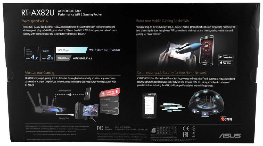 Wi-Fi роутер ASUS RT-AX82U — фото 1