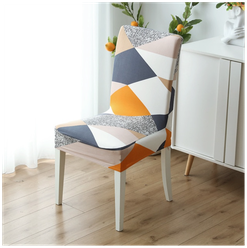 Чехлы на мебель для стула GOOD HOME (Разноцветные ромбы) универсальный чехол на стул кресло со спинкой накидка для дома кухни на резинке