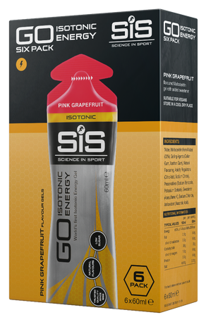 Гель изотонический энергетический SiS GO Isotonic Energy, 6шт по 60мл (грейпфрут)