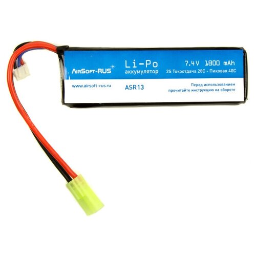 Аккумулятор Li-Po 7,4V 1800 mAh (ASR13)