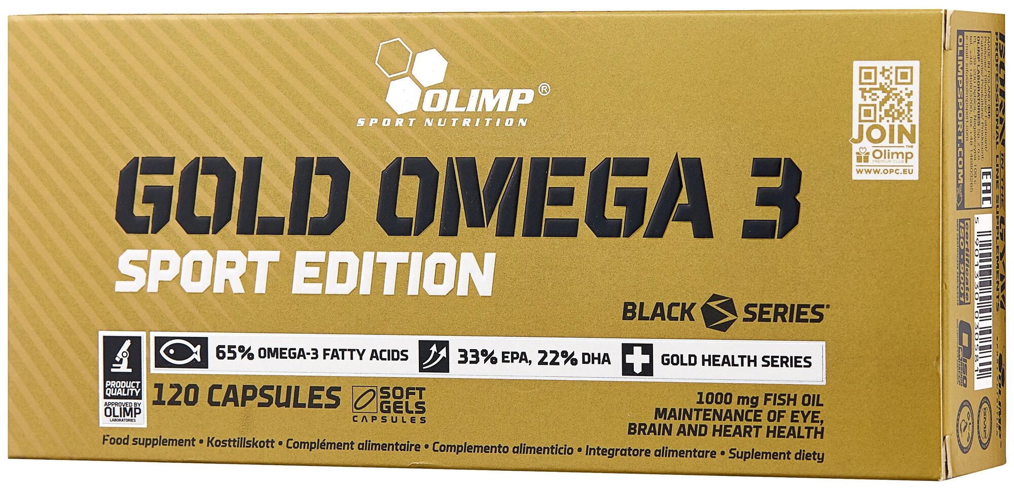 Olimp Sport Nutrition Gold Omega 3 Sport Edition - 120 капс.