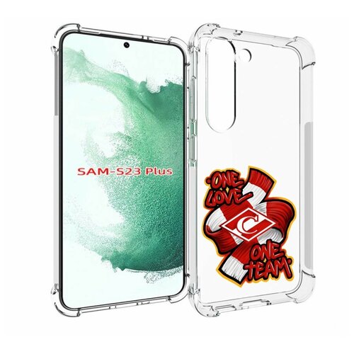 Чехол MyPads ФК спарак 1 любовь для Samsung Galaxy S23 Plus + задняя-панель-накладка-бампер