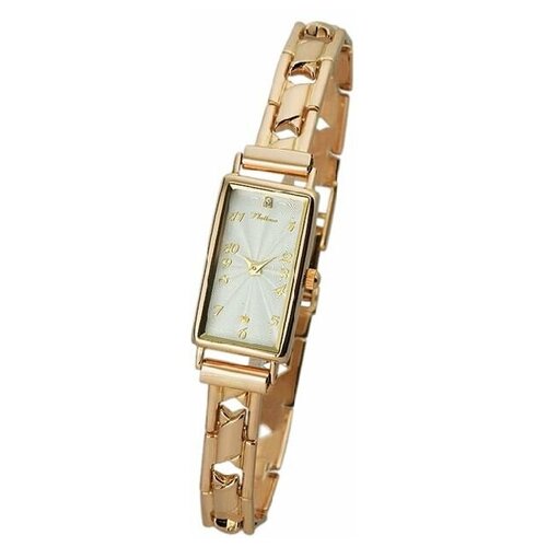 Platinor Женские золотые часы «Констанция» Арт.: 42530.111 на браслете Арт.: 52241