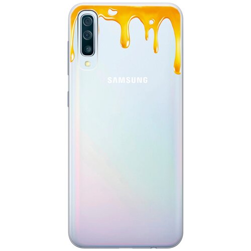 фото Силиконовый чехол на samsung galaxy a50 / a50s / a30s / самсунг а50 / а30 эс / а50 эс с 3d принтом "honey" прозрачный gosso