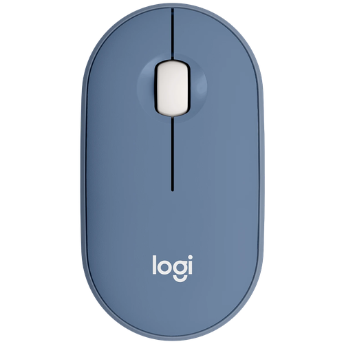 Беспроводная компактная мышь Logitech Pebble M350, blueberry беспроводная компактная мышь logitech pebble m350 фиолетовый