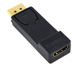 Адаптер-переходник MyPads DisplayPort (male) - HDMI (female) для передачи аудио-видео сигнала черный