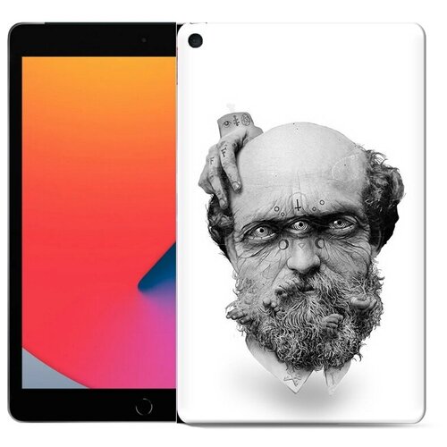 Чехол задняя-панель-накладка-бампер MyPads страшный бородатый мужчина абстракция для iPad mini 5 7.9 (2019)-A2133/A2124/A2126/A2125 противоударный