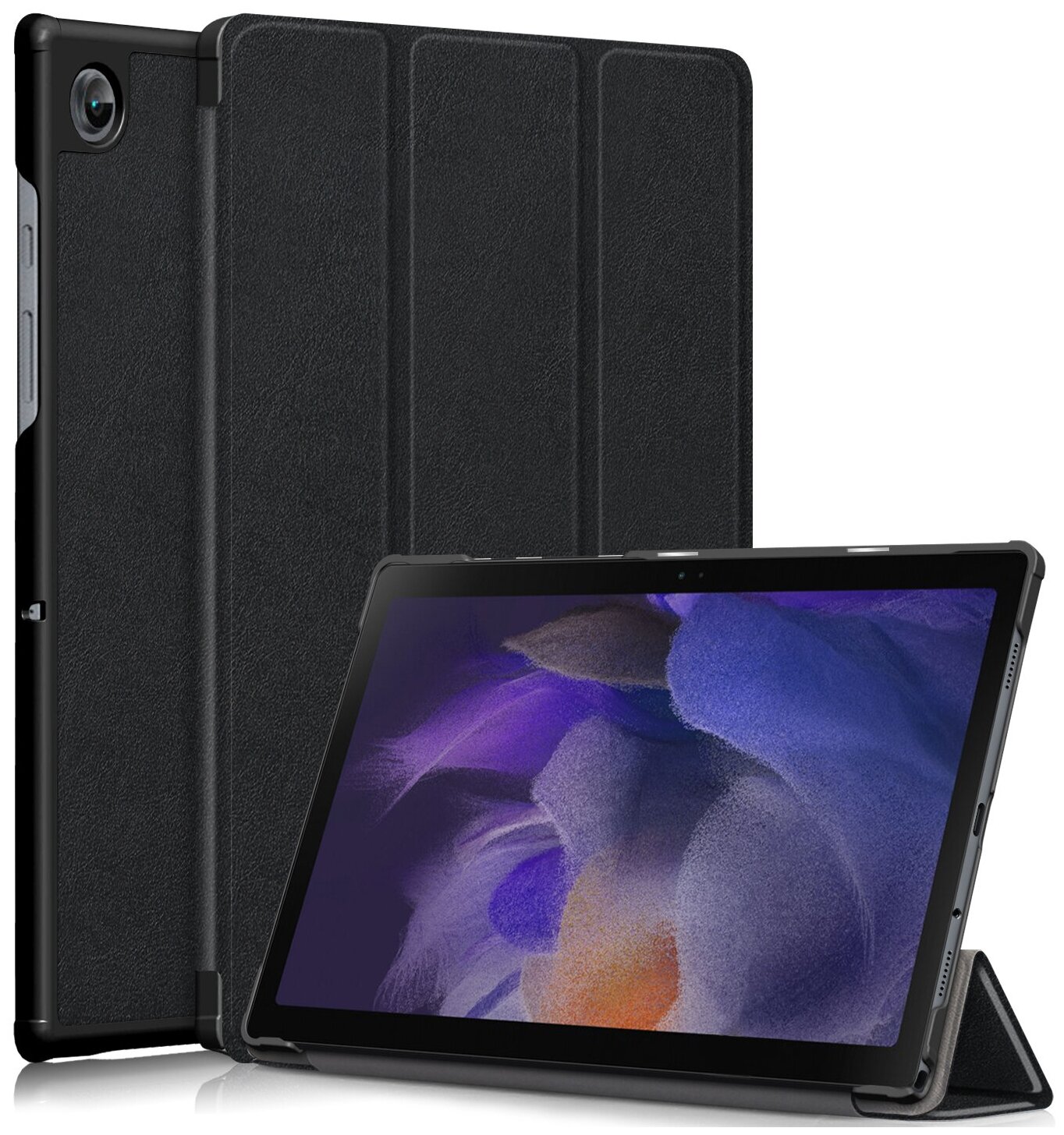 Чехол-подставка IT Baggage для планшета Samsung Galaxy Tab A8 SM-X200/205 10.5", Искусственная кожа, Черный, ITSSA8105-1 - фото №1