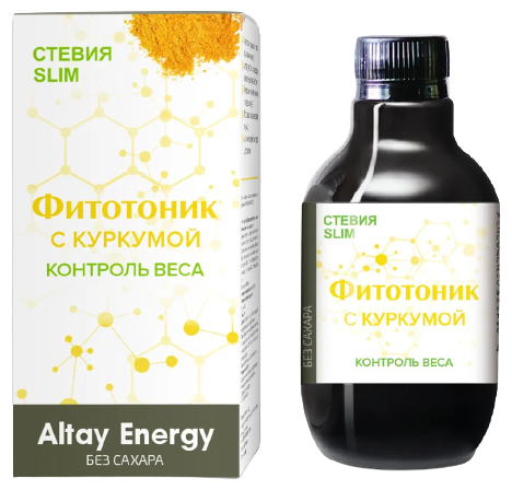 Фитотоник АлвиттА Altay Energy Стевия Slim контроль веса с куркумой
