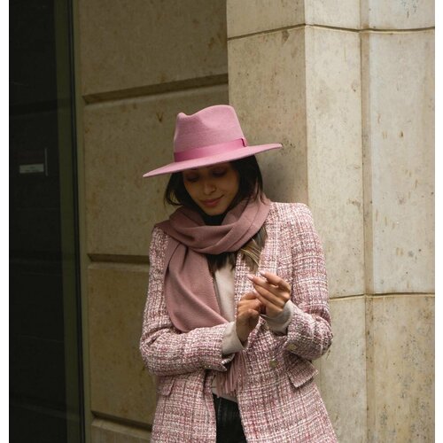 Шляпа федора MYARI, демисезон/лето, размер 50/60, розовый