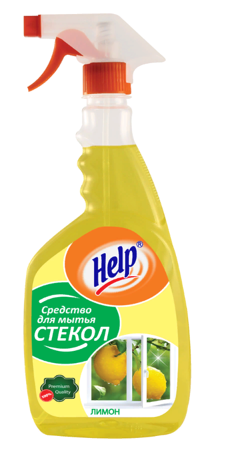 Спрей Help Лимон для мытья стекол (триггер) 750 мл - фотография № 14