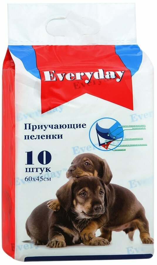 EVERYDAY впитывающие пеленки для животных гелевые 30шт 60х45см (16)