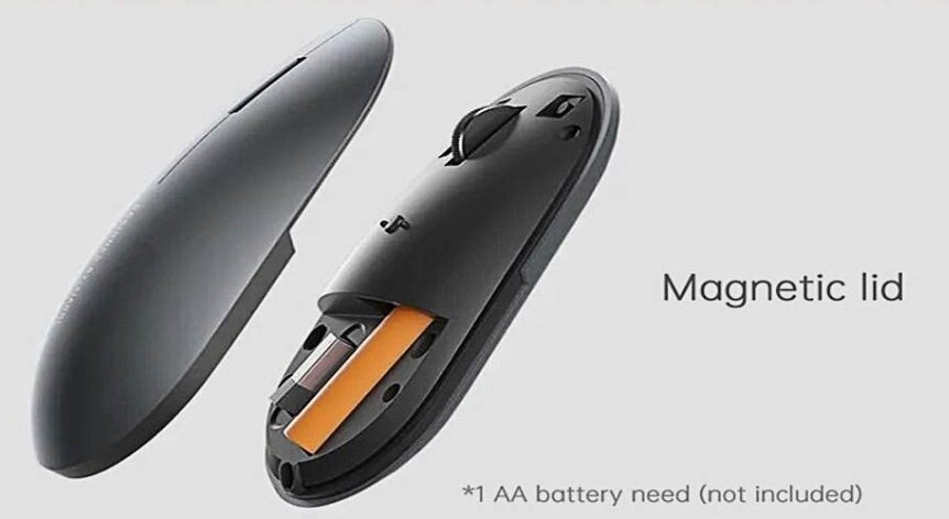 Беспроводная мышь Xiaomi Mi Elegant Mouse Metallic Edition, черный - фотография № 7