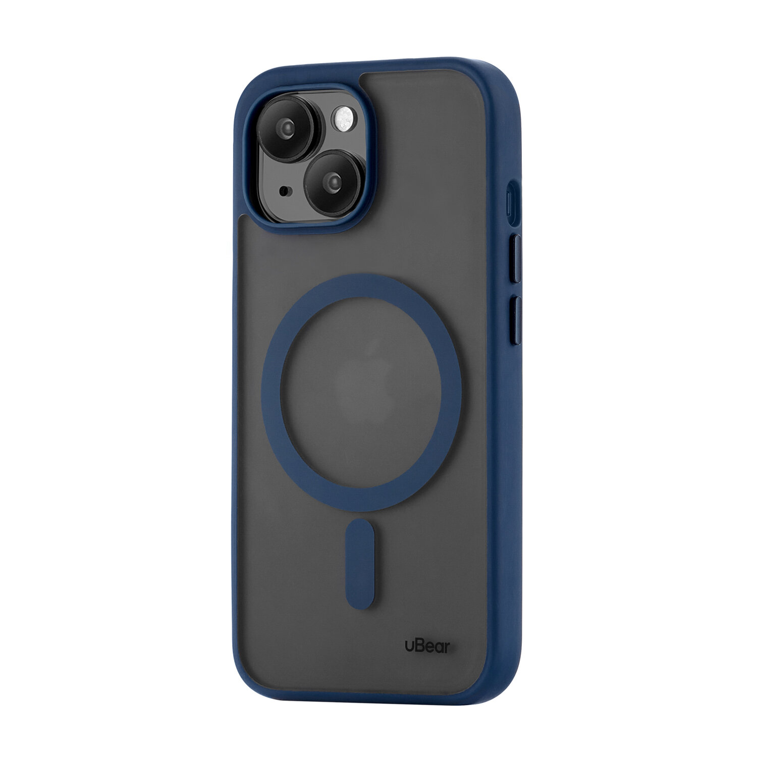 Чехол на iPhone 15 uBear Cloud Mag Case, MagSafe совместимый, усиленный, силк-тач — фото 1