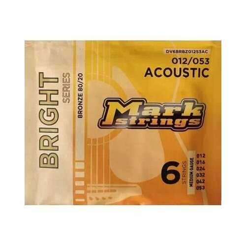Струны для акустической гитары Markbass Bright Series DV6BRBZ01253AC