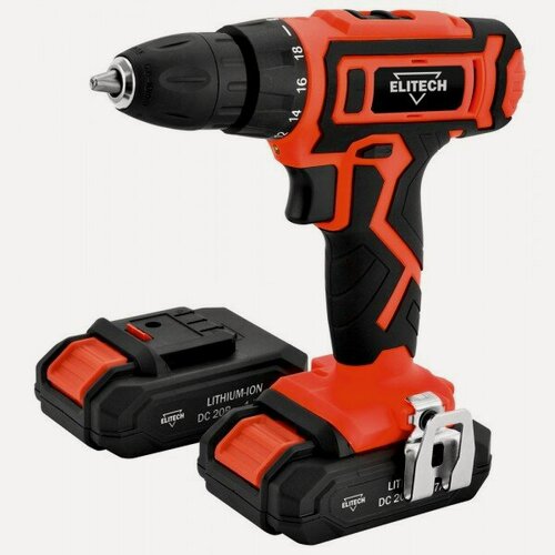 Изображение товара Дрель аккумуляторная ДА 202СЛ ELITECH ДМ, E2201.017.01