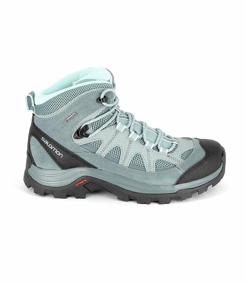 Ботинки  Salomon AUTHENTIC LTR GTX W (404644), демисезонные, натуральная замша, водонепроницаемые, размер UK 4; EUR 36 2/3; USA 4,5; 22,5 см (примерно на российский 35*), серый